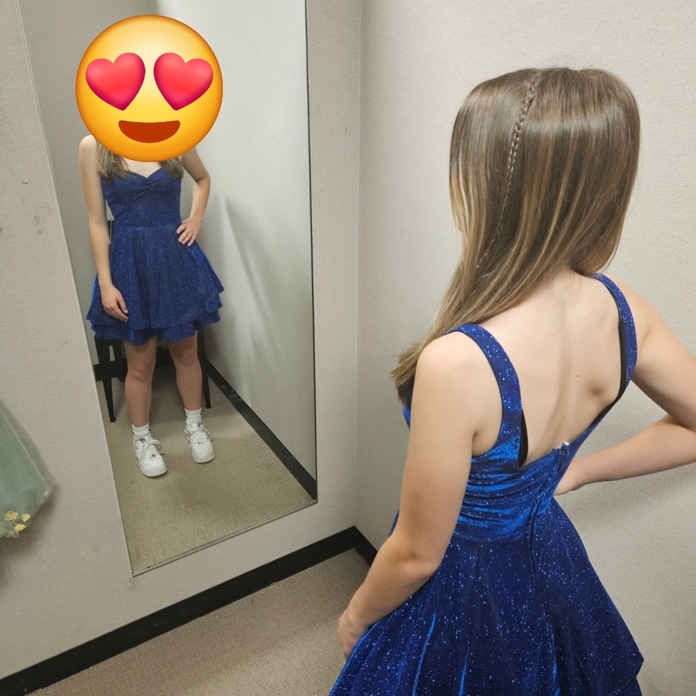 Sparkling Sapphire Mini Dress